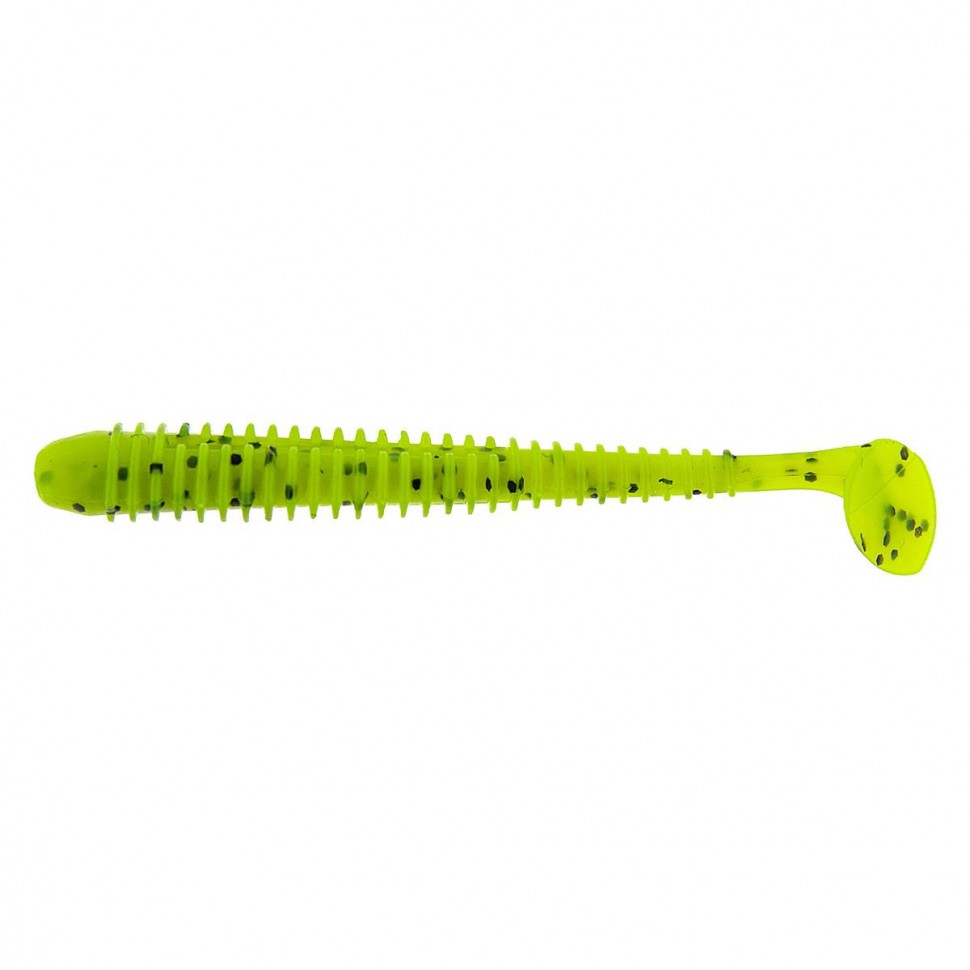Виброхвост Helios Liny Catcher 2,35"/6 см, цвет Pepper Lime 12 шт HS-5-009 , 